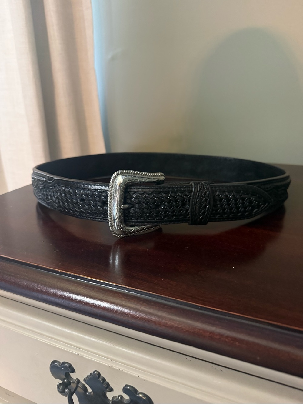 Nocona belts co. Black belt size 34